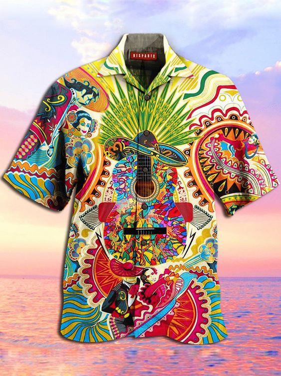 Hippie Hawaiian Shirt Pre10172