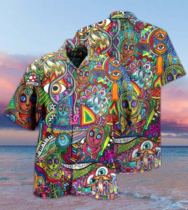 Hippie Hawaiian Shirt Pre10791
