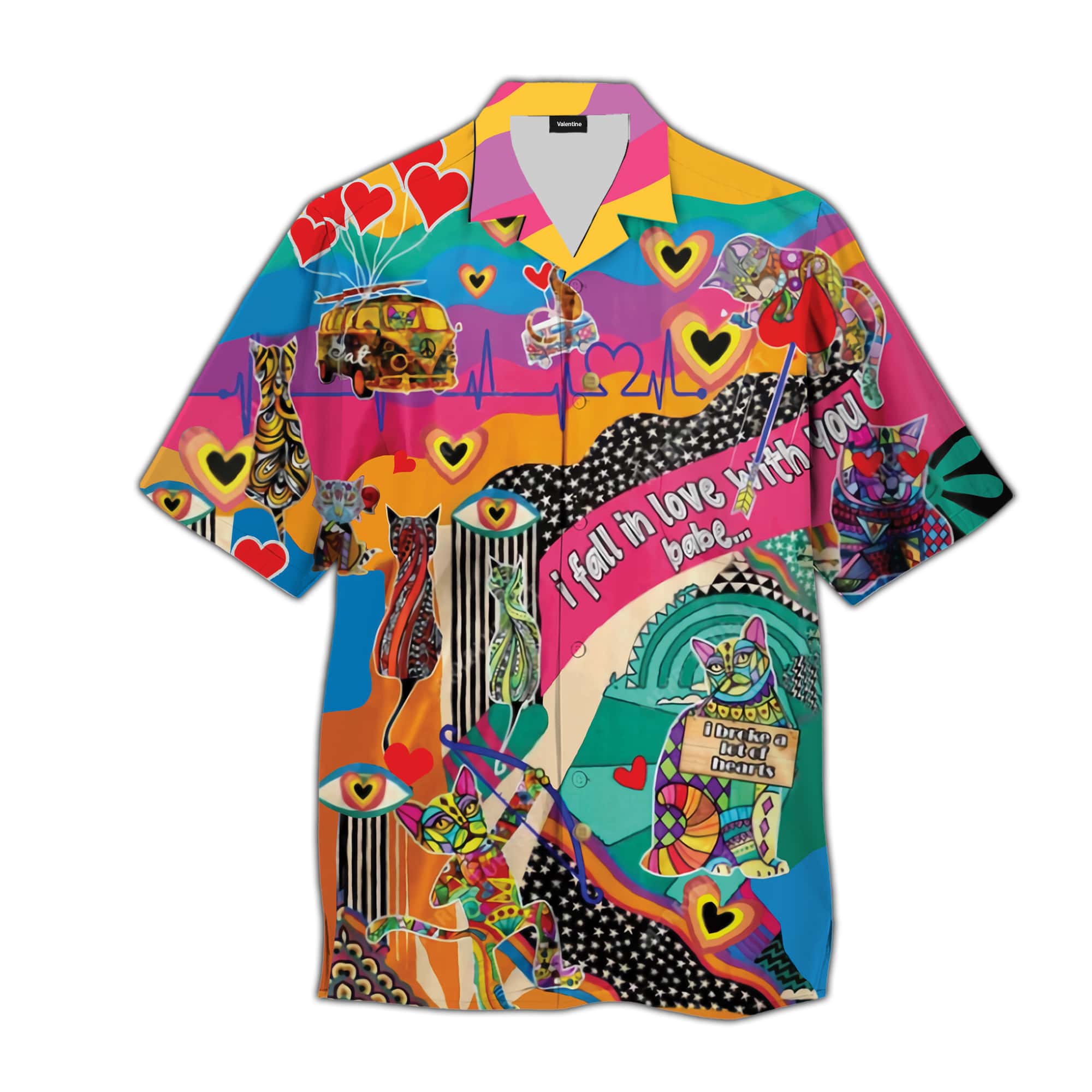 Hippie Love Hawaiian Shirt Pre11217 Hippie Love Hawaiian Shirt Pre11217