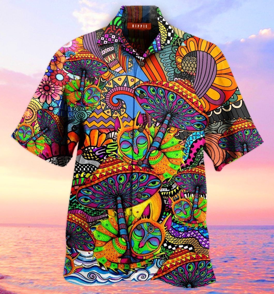 Hippie Unisex Hawaiian Shirt Pre12899