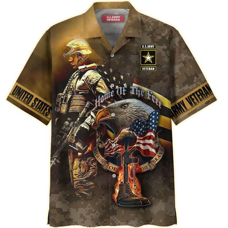 Home Of The Free Hawaiian Shirt Pre12857