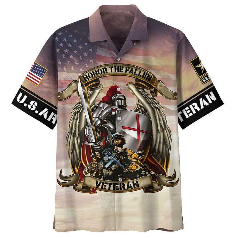 Honor The Fallen Us Army Hawaiian Shirt Pre11312