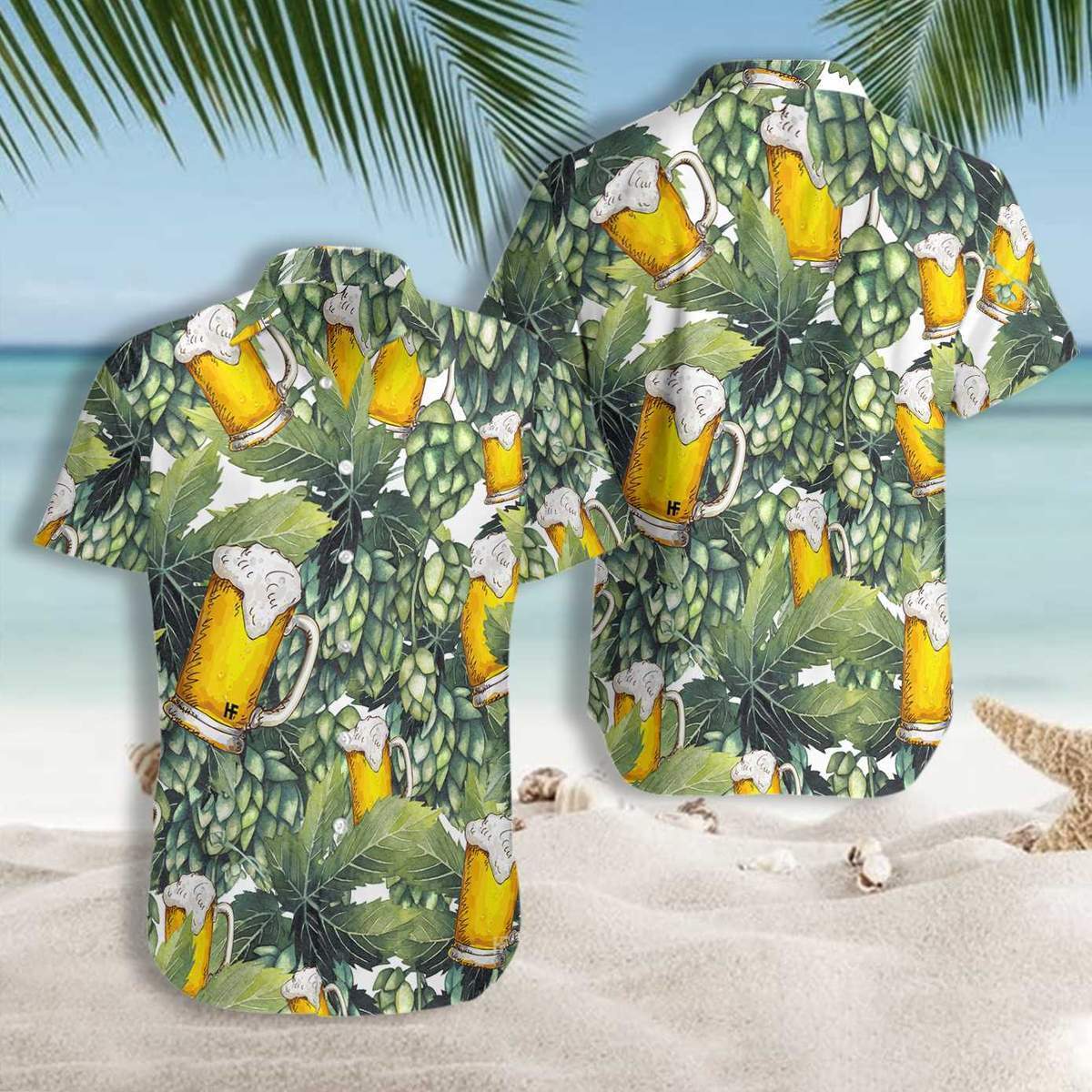 Hops And Craft Beer Hawaiian Shirt Pre10166
