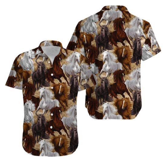 Horse Hawaiian Shirt Pre10758
