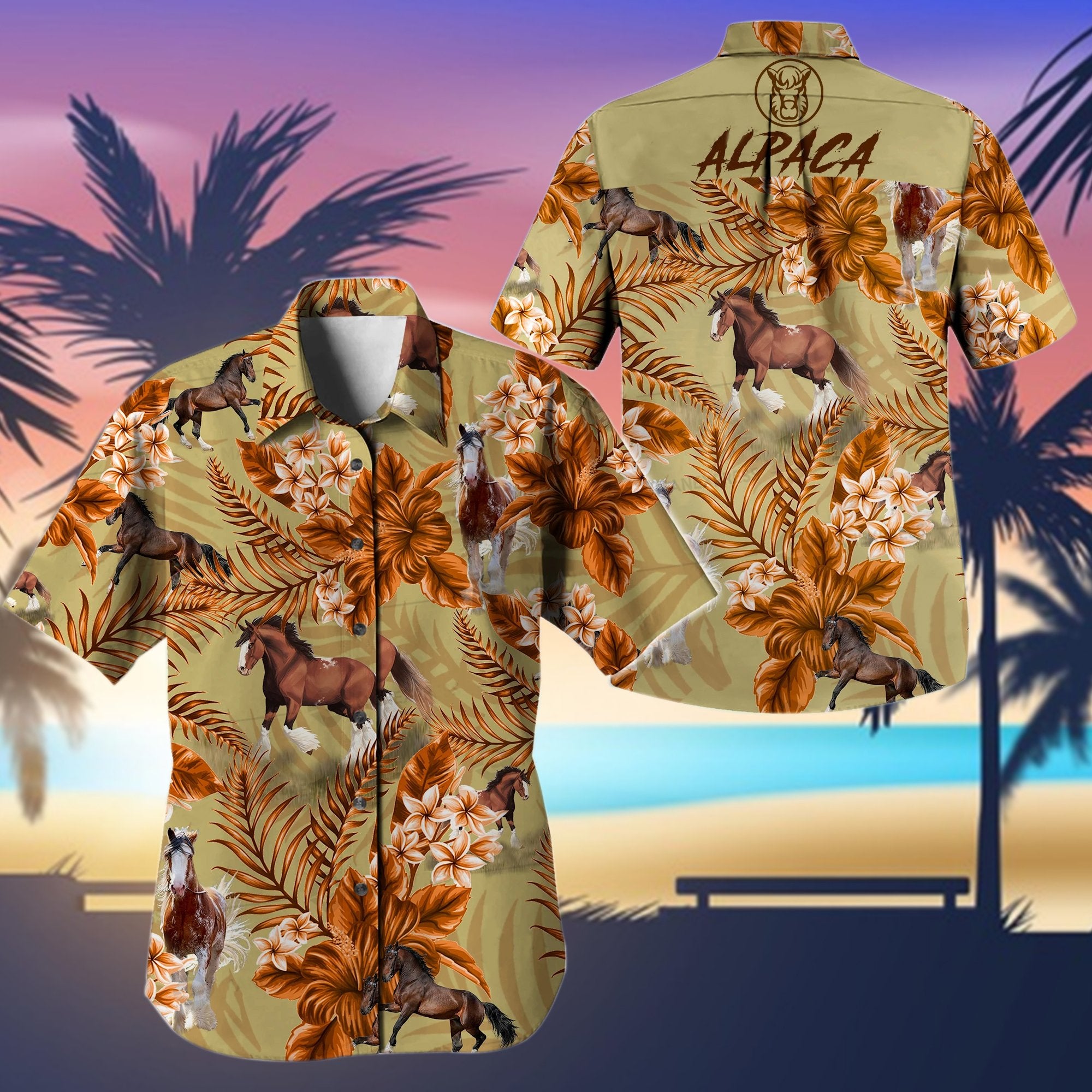 Horse Hawaiian Shirt Pre11043