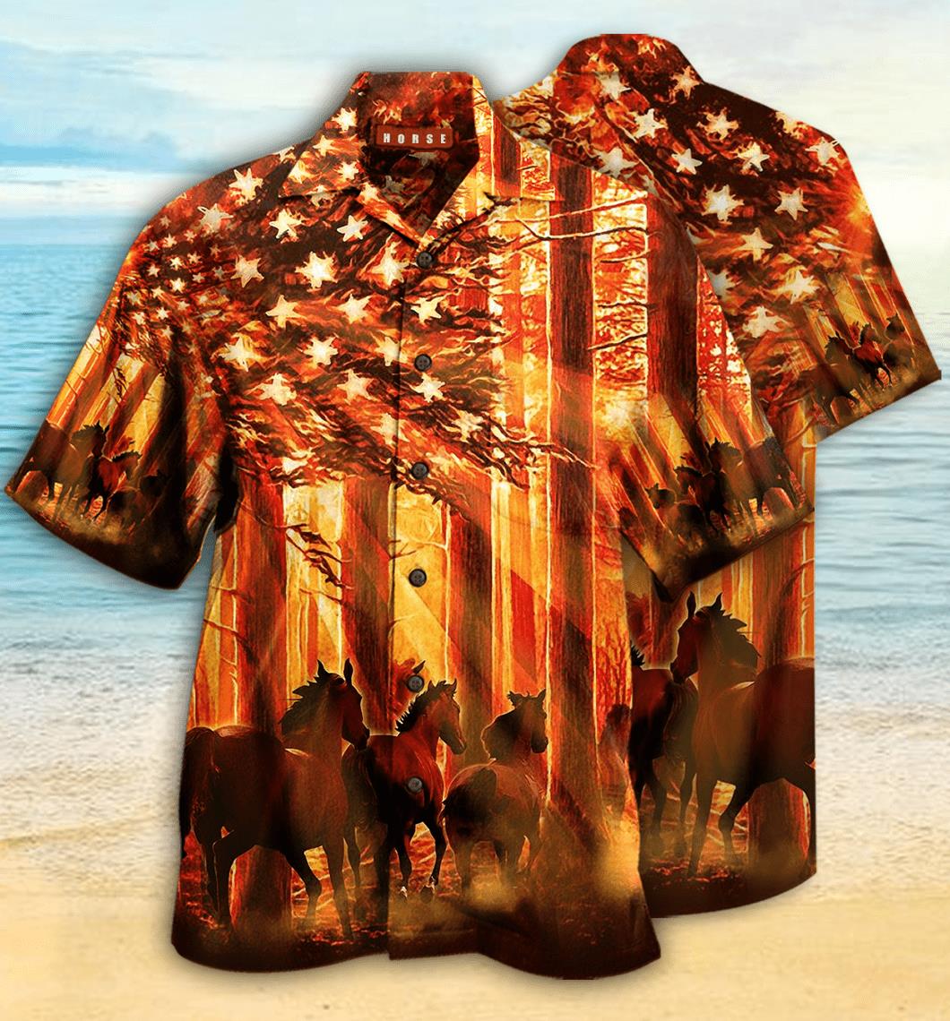 Horse Hawaiian Shirt Pre12855
