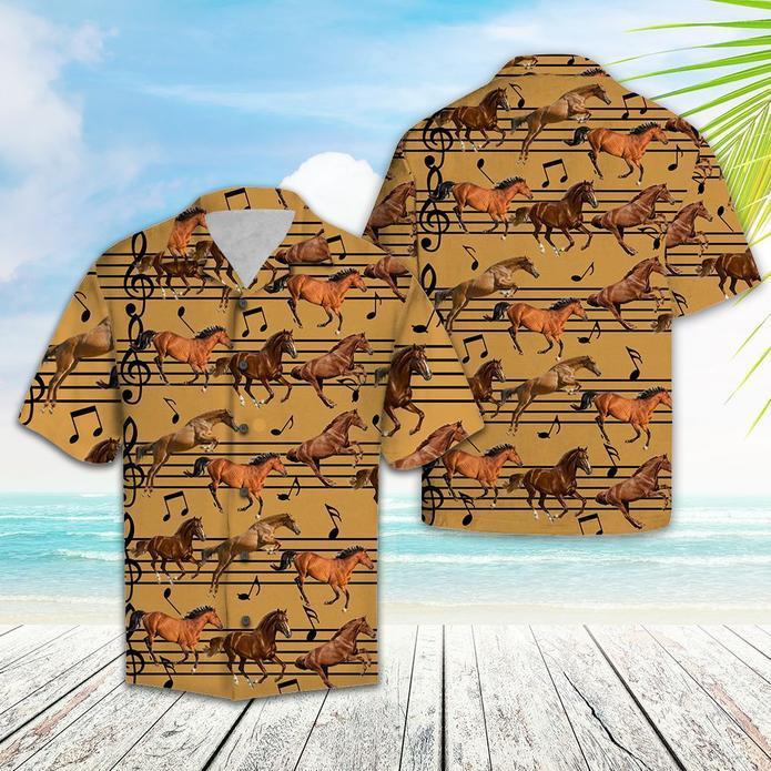 Horse Love Music Hawaiian Shirt Pre12873 Horse Love Music Hawaiian Shirt Pre12873