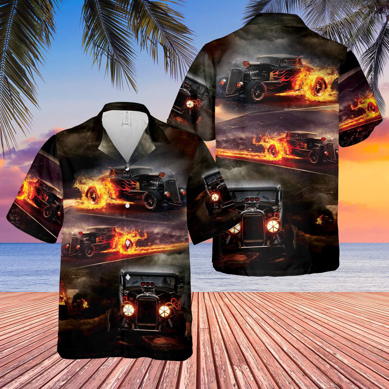 Hot Rod Hawaiian Shirt Pre10076