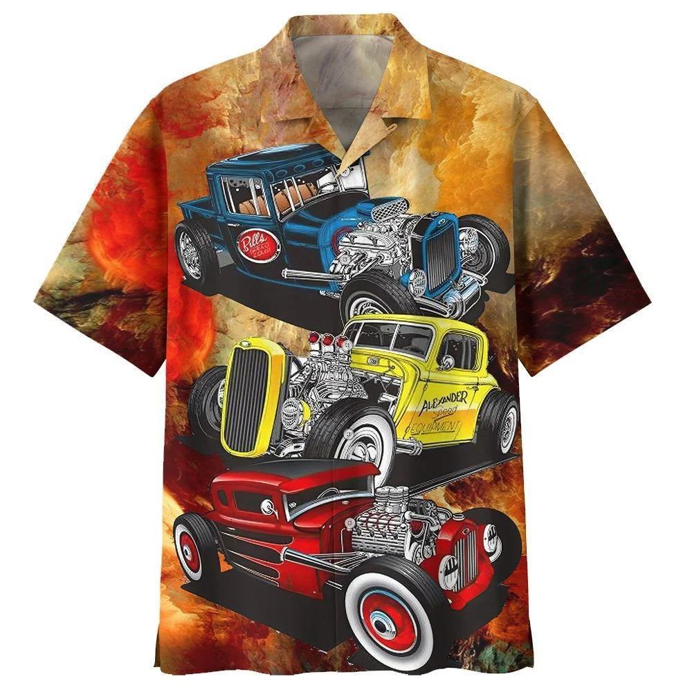Hot Rod Hawaiian Shirt Pre10290
