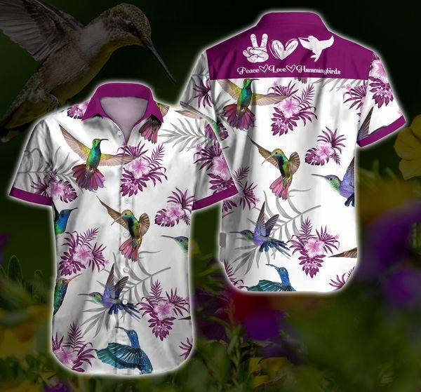 Hummingbird Hawaiian Shirt Pre12848