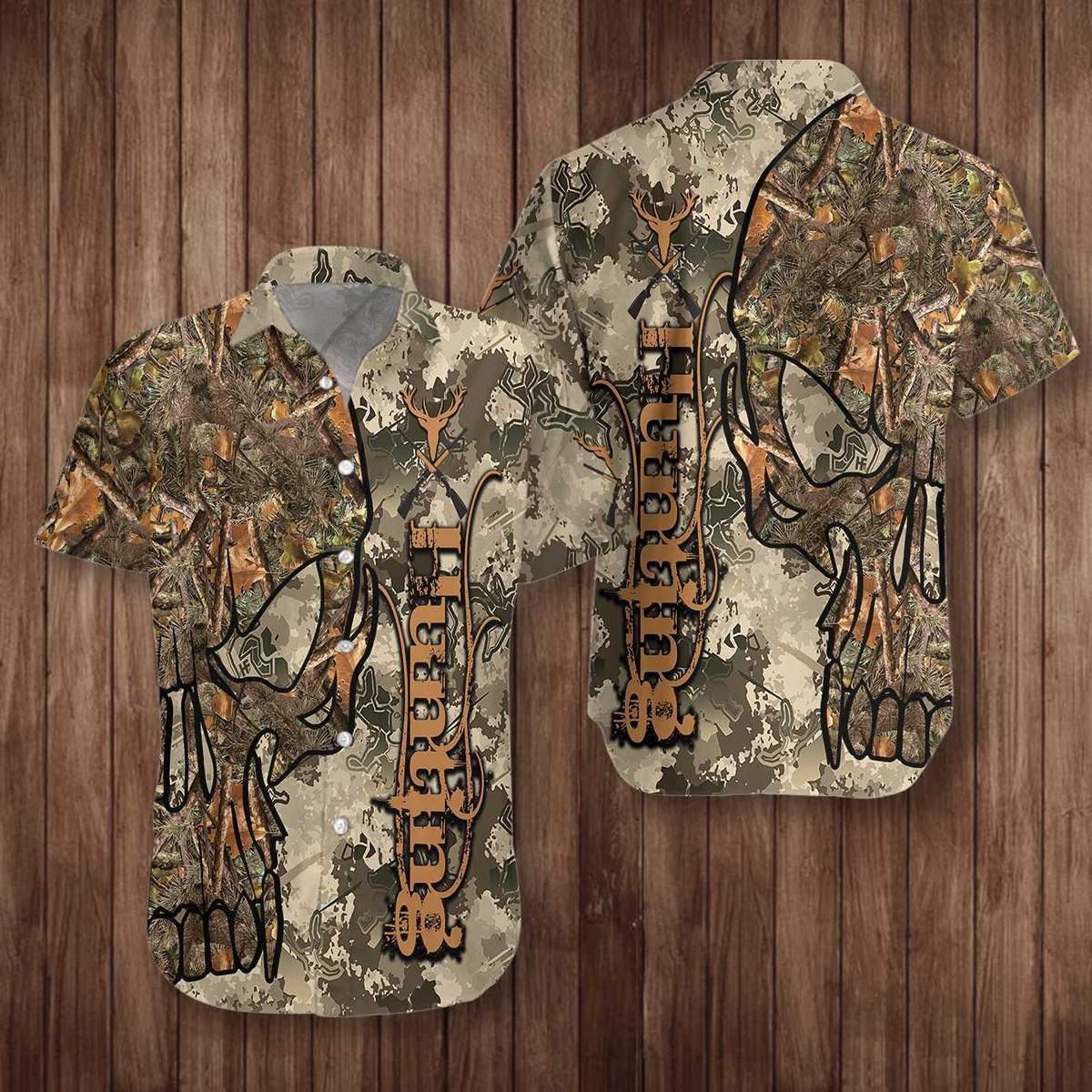 Hunting Skull Camo Unisex Hawaiian Shirt Pre12904 1 » Cool Gifts for You - Mfamilygift Hunting Skull Camo Unisex Hawaiian Shirt Pre12904 1