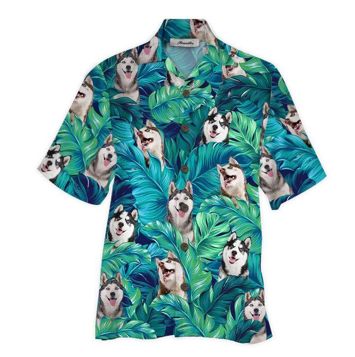 Husky Hawaiian Shirt Pre10396