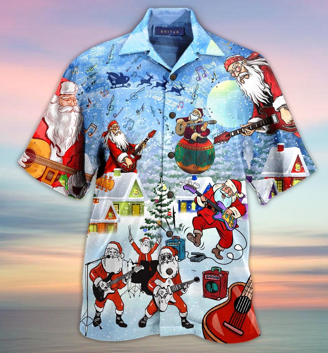 I Rock Jingle Bells Hawaiian Shirt Pre12882