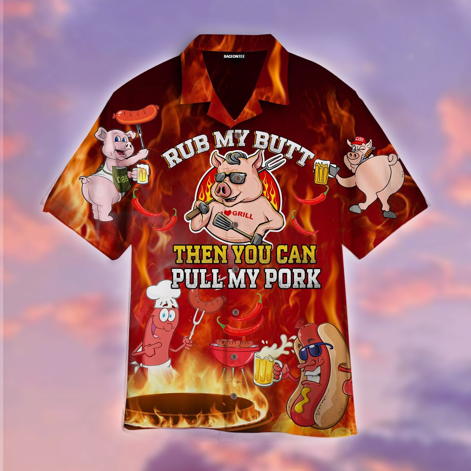 I Rub My Meat Before I Stick It In Hawaiian Shirt Pre11296