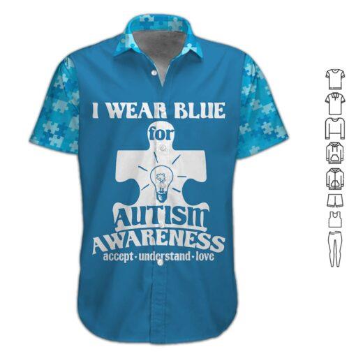 I Wear Blue Hawaiian Shirt Pre12914