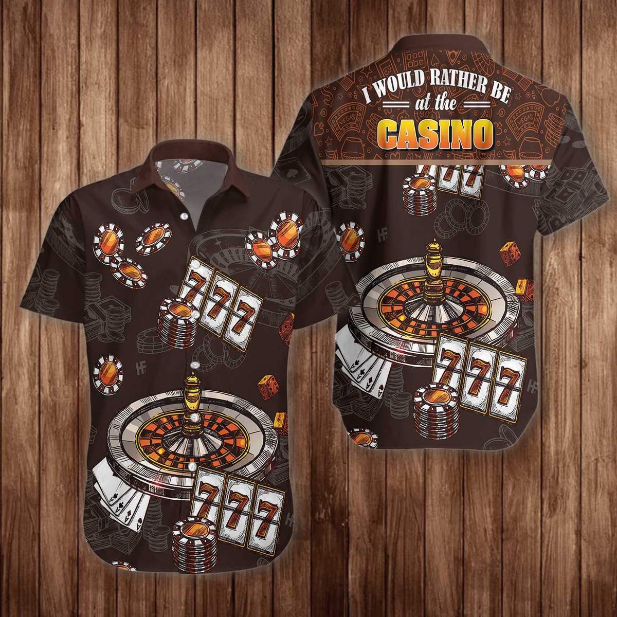 I Would Rather Be At The Casino Hawaiian Shirt Pre10822 I Would Rather Be At The Casino Hawaiian Shirt Pre10822