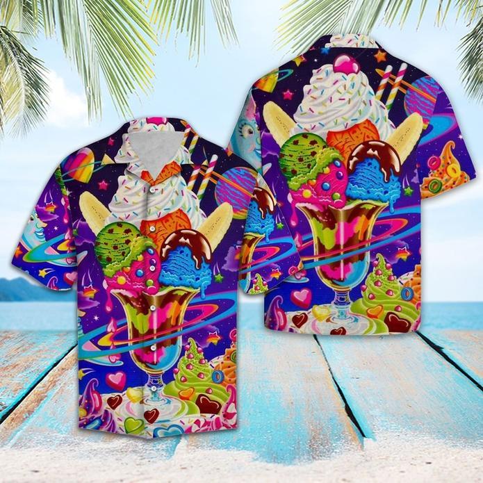 Ice Cream Planet Hawaiian Shirt Pre10536