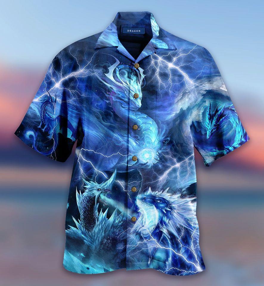 Ice Dragon Art Hawaiian Shirt Pre12889 Ice Dragon Art Hawaiian Shirt Pre12889