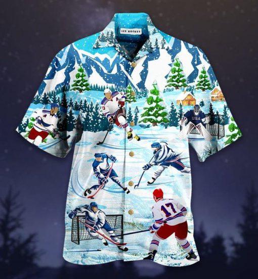 Ice Hockey Hawaiian Shirt Pre12823 Ice Hockey Hawaiian Shirt Pre12823