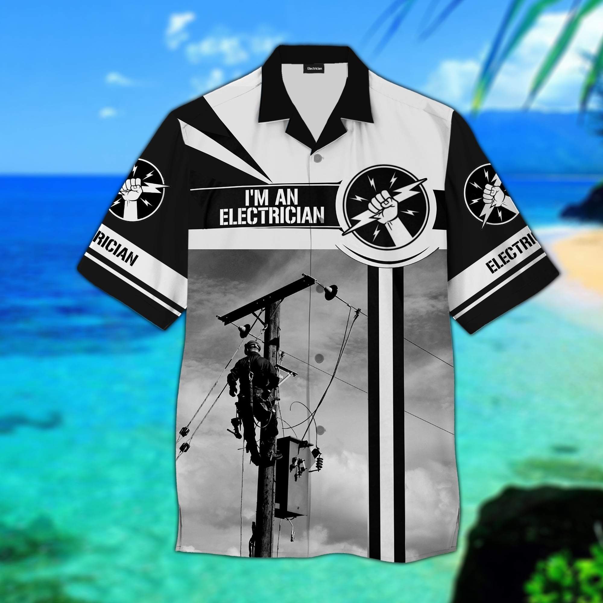 Im An Electrician Hawaiian Shirt Pre11226