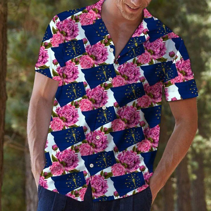Indiana Peony Hawaiian Shirt Pre12753