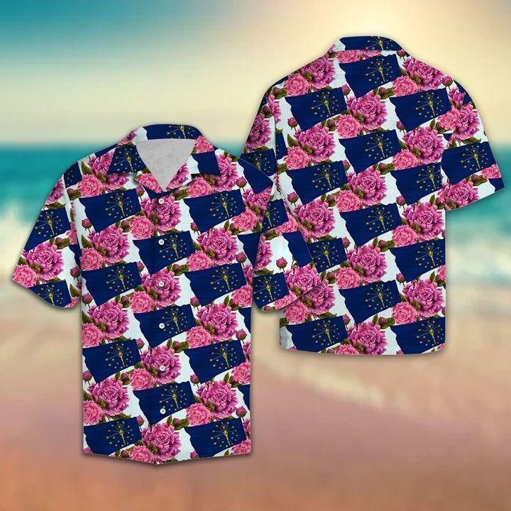 Indiana Peony Hawaiian Shirt Pre12753 1 » Cool Gifts for You - Mfamilygift Indiana Peony Hawaiian Shirt Pre12753 1
