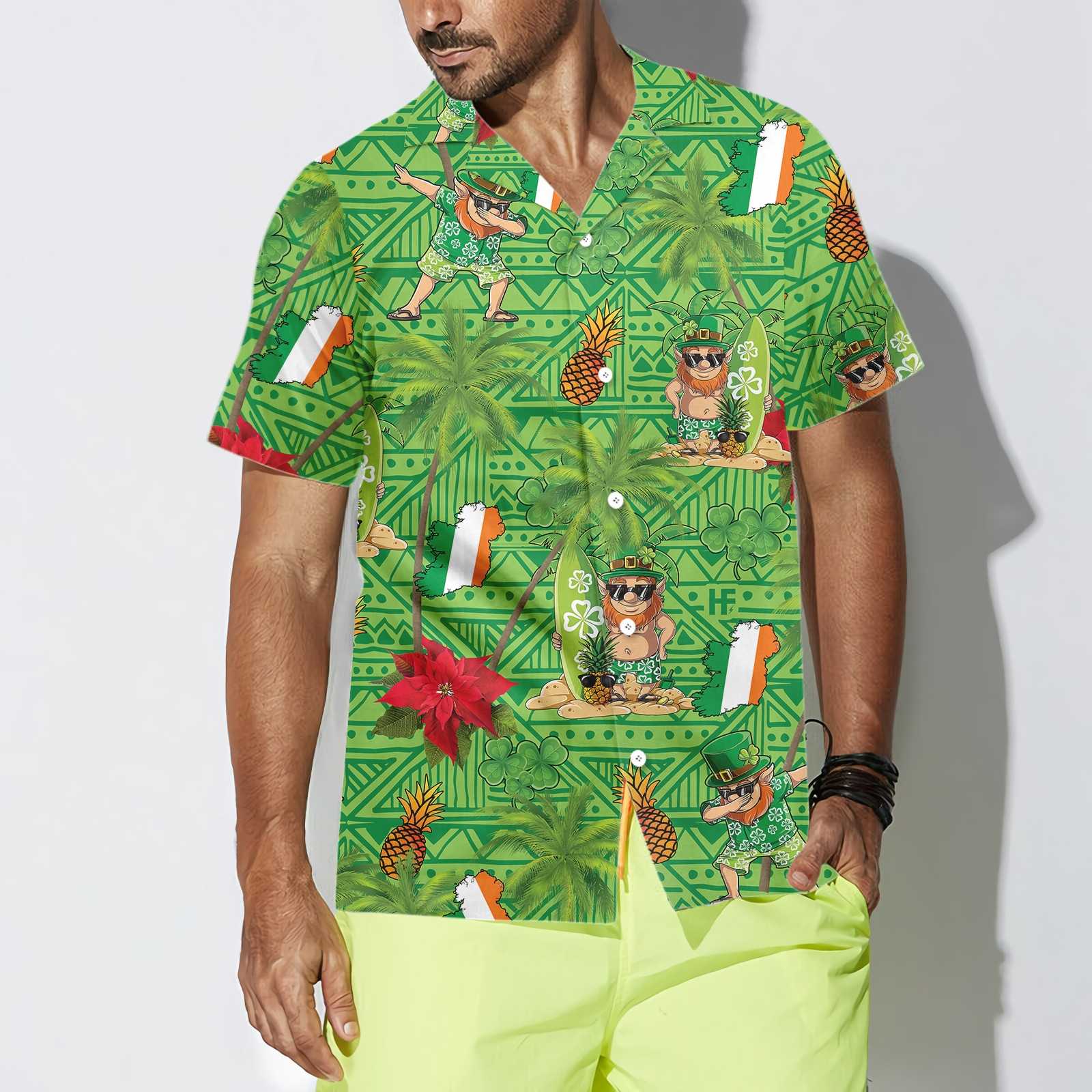 Irish Proud Leprechaun Saint Patricks Day Hawaiian Shirt Pre12817 Irish Proud Leprechaun Saint Patricks Day Hawaiian Shirt Pre12817