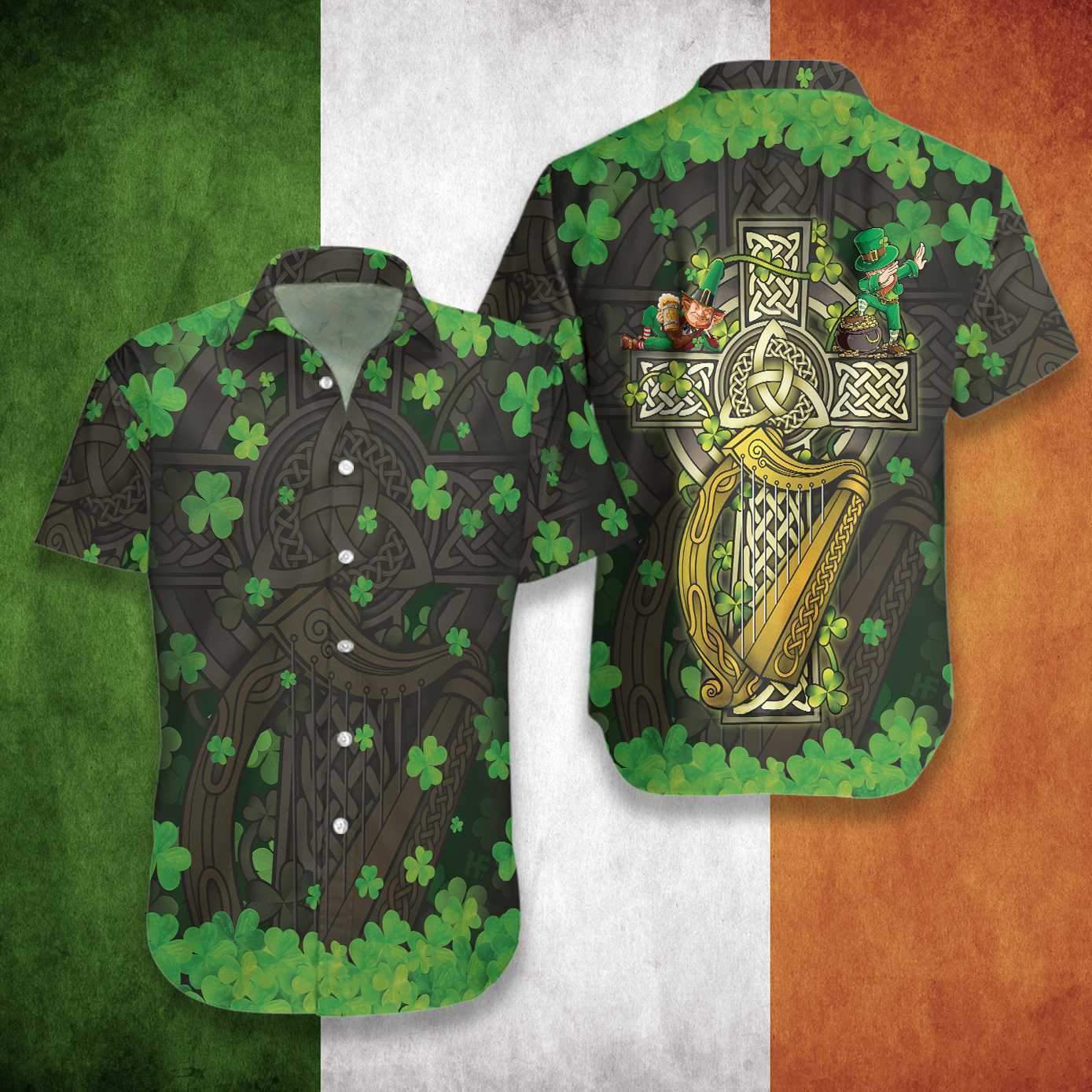 Irish Saint Patricks Day Hawaiian Shirt Pre12798