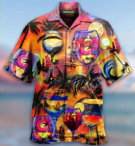 Its Time For Wine Hawaiian Shirt Pre12769 Its Time For Wine Hawaiian Shirt Pre12769