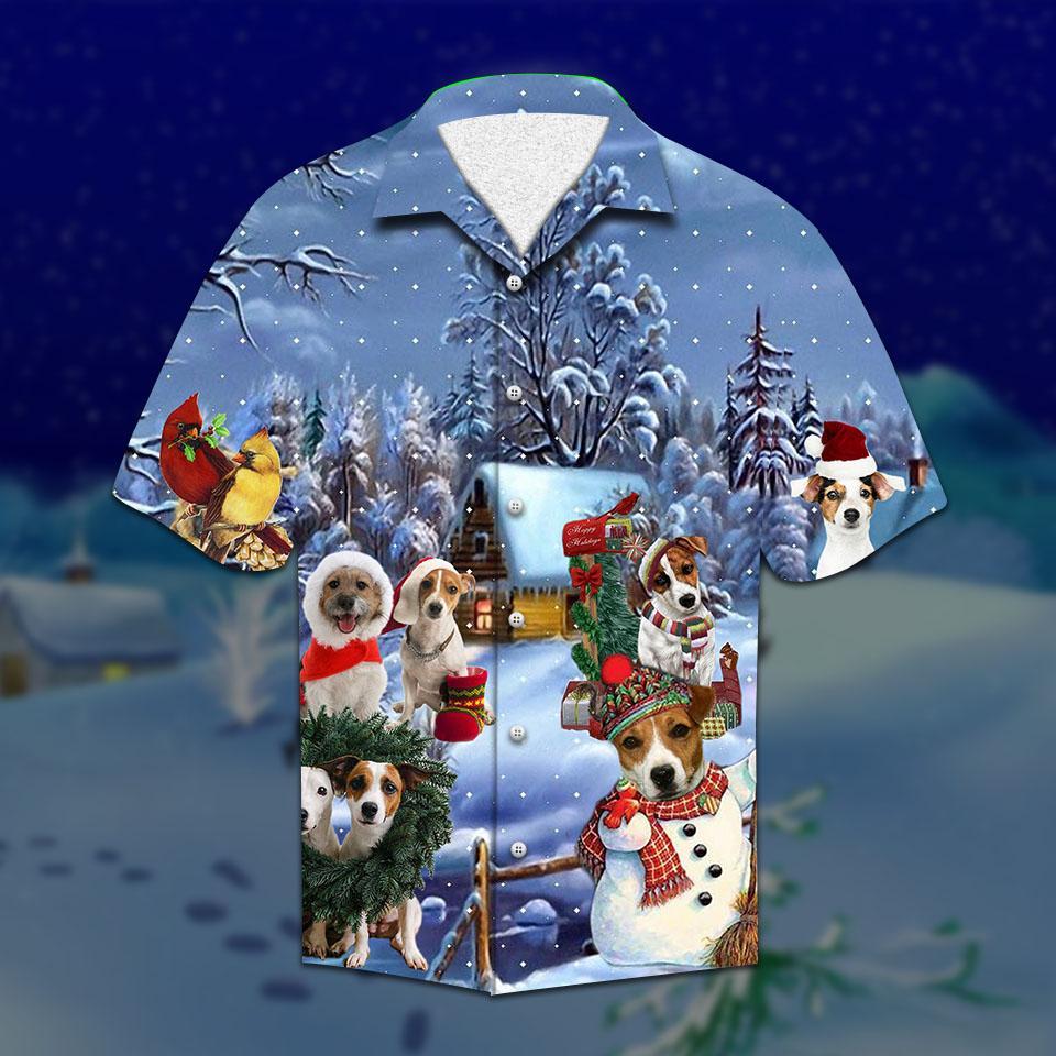 Jack Russell Christmas Hawaiian Shirt Pre12772