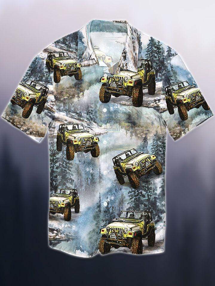 Jeep In The Forest Hawaiian Shirt Pre10852 Jeep In The Forest Hawaiian Shirt Pre10852