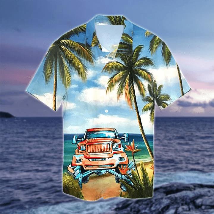 Jeep On Summer Vacation Hawaiian Shirt Pre10667 Jeep On Summer Vacation Hawaiian Shirt Pre10667