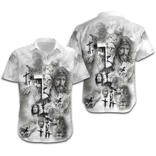 Jesus And Lion Hawaiian Shirt Pre12765 Jesus And Lion Hawaiian Shirt Pre12765