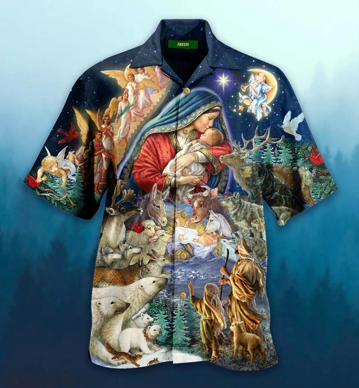 Jesus Christmas Hawaiian Shirt Pre12825 Jesus Christmas Hawaiian Shirt Pre12825