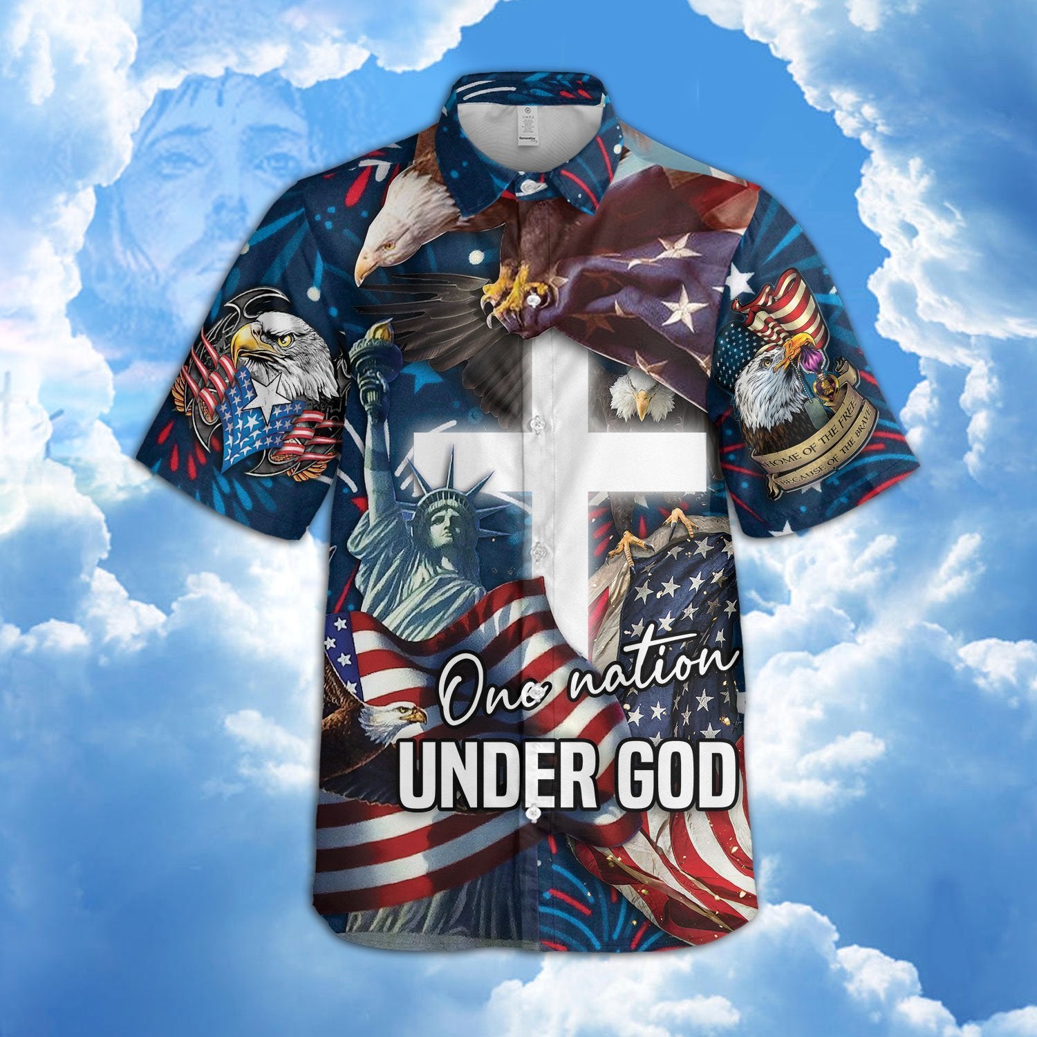 Jesus One Nation Under God Hawaiian Shirt Pre10015 Jesus One Nation Under God Hawaiian Shirt Pre10015