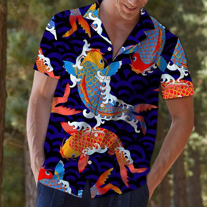 Koi Fish Hawaiian Shirt Pre10569 Koi Fish Hawaiian Shirt Pre10569