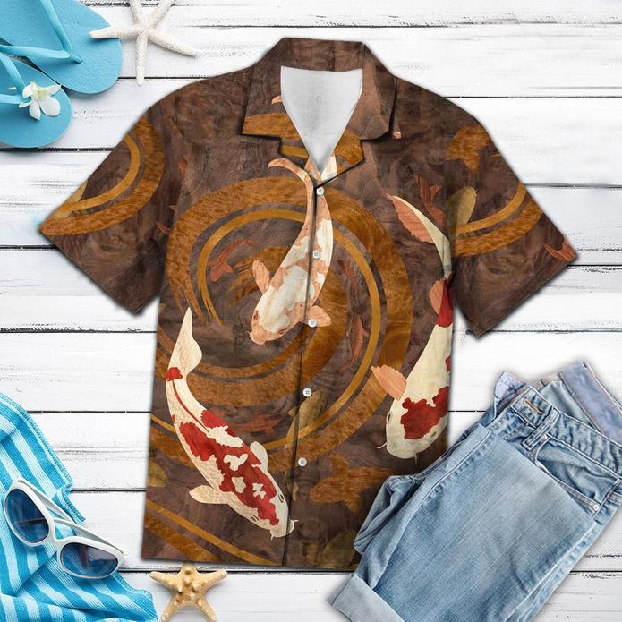 Koi Fish Vintage Hawaiian Shirt Pre10593 1 » Cool Gifts for You - Mfamilygift Koi Fish Vintage Hawaiian Shirt Pre10593 1
