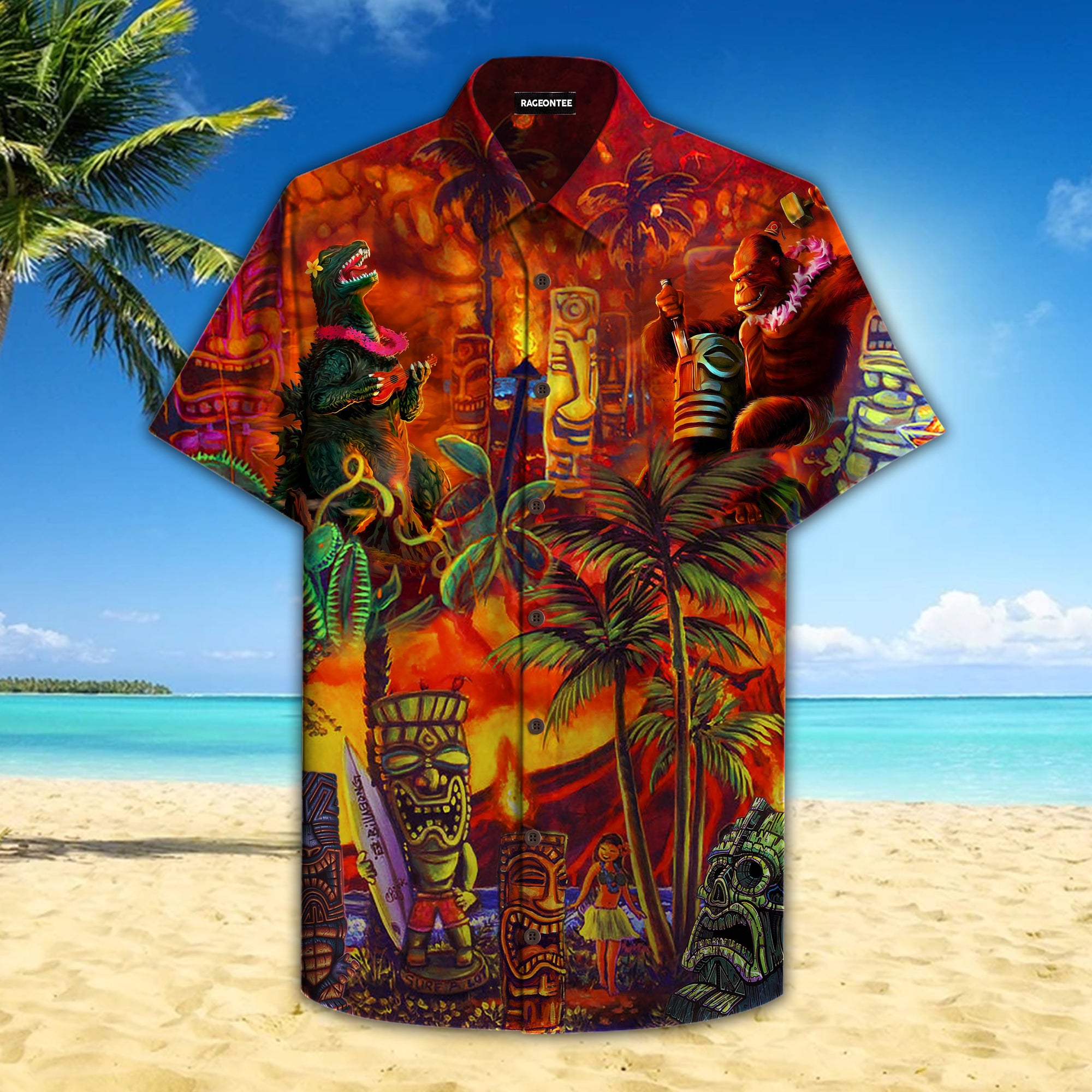 Kong And Gorilla Hawaiian Shirt Pre11468