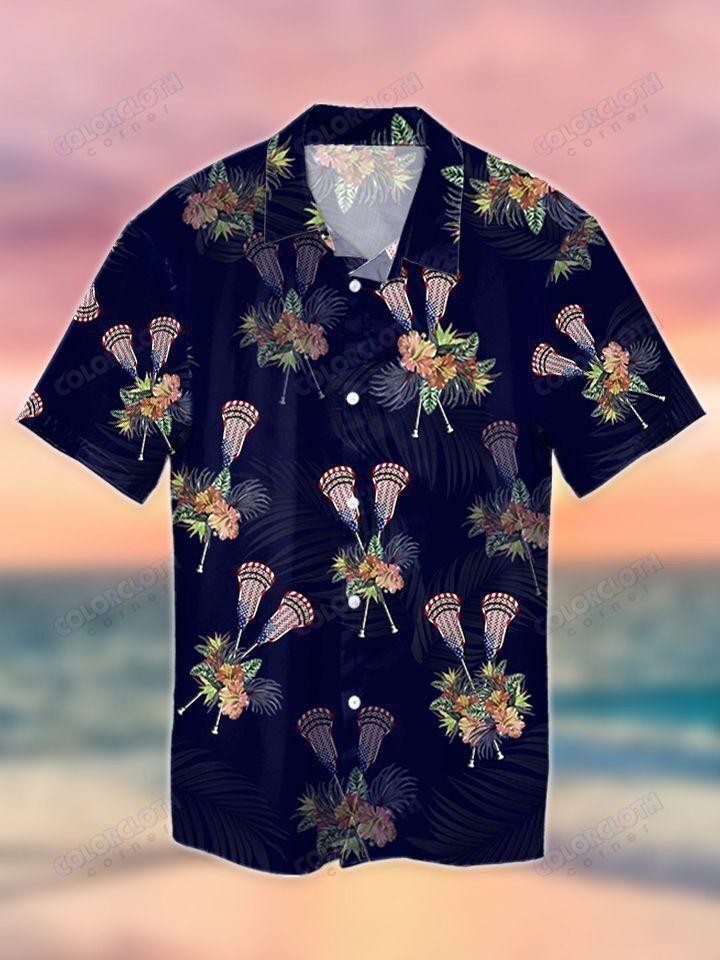 Lacrosse Tropical Hawaiian Shirt Pre10905