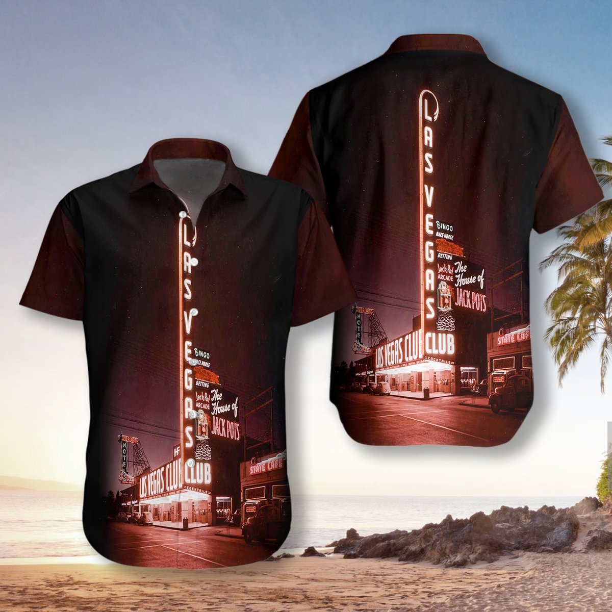Las Vegas At Night Hawaiian Shirt Pre12740 Las Vegas At Night Hawaiian Shirt Pre12740