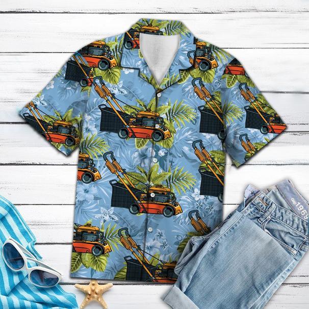 Lawn Mower Tropical Hawaiian Shirt Pre10996 1 » Cool Gifts for You - Mfamilygift Lawn Mower Tropical Hawaiian Shirt Pre10996 1