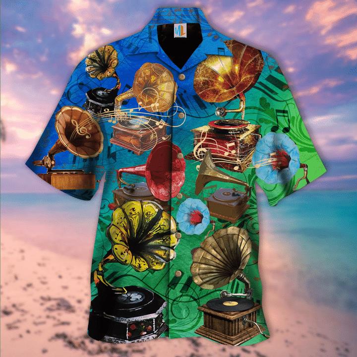Let Gramophone Record Revive Memories Hawaiian Shirt Pre11687