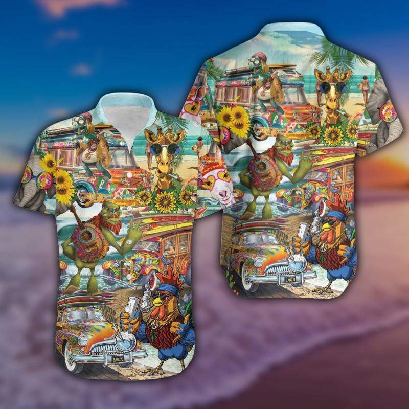 Lets Dance In The Sun Hippie Hawaiian Shirt Pre12690
