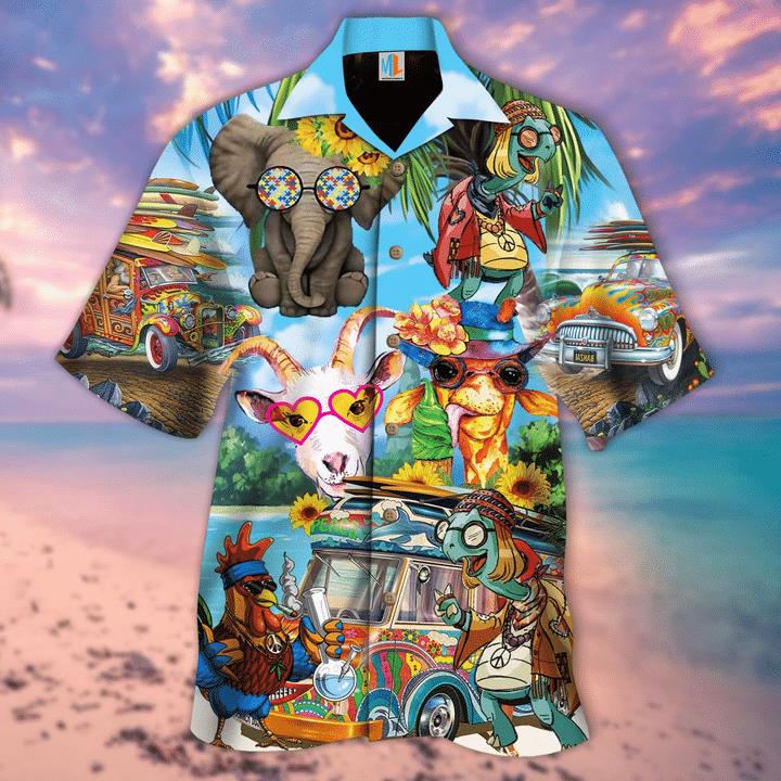 Lets Dance In The Sun Hippie Life Hawaiian Shirt Pre11638 Lets Dance In The Sun Hippie Life Hawaiian Shirt Pre11638