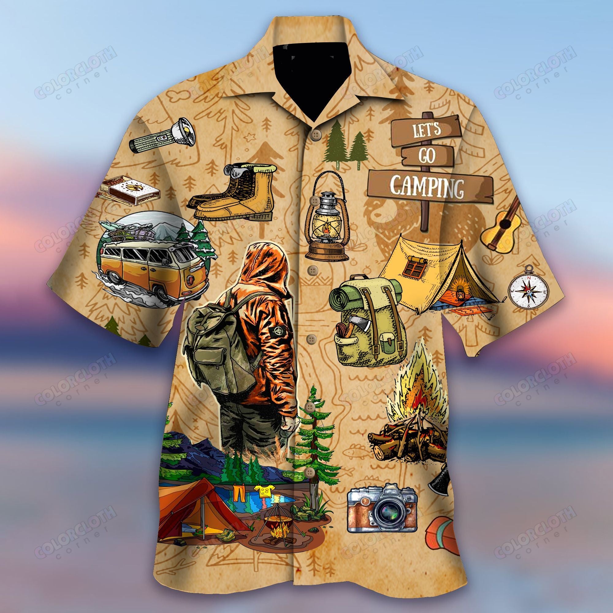 Lets Go Camping Hawaiian Shirt Pre10874 Lets Go Camping Hawaiian Shirt Pre10874