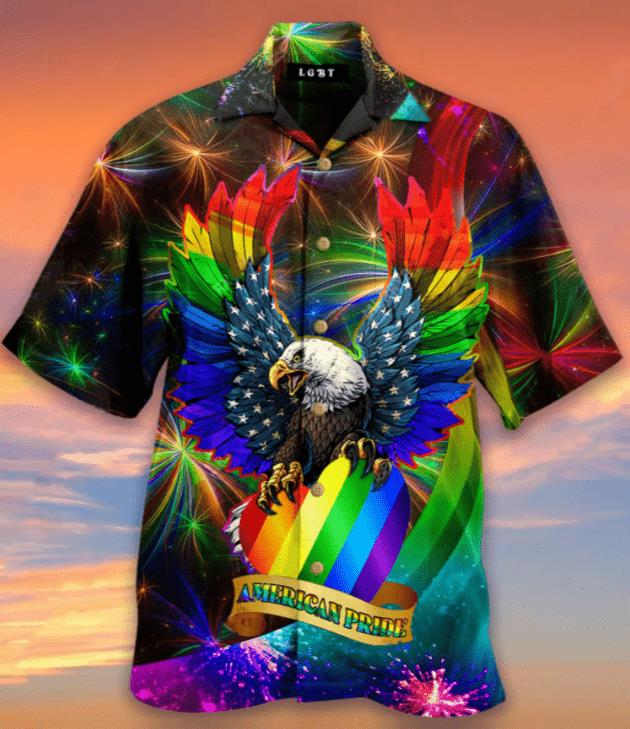 Lgbt Eagle American Pride Hawaiian Shirt Pre12707 Lgbt Eagle American Pride Hawaiian Shirt Pre12707