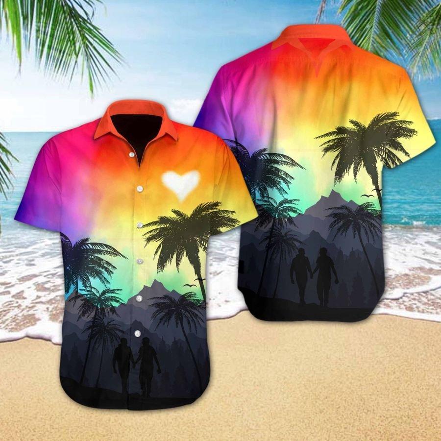 Lgbt Heart Hawaiian Shirt Pre12682