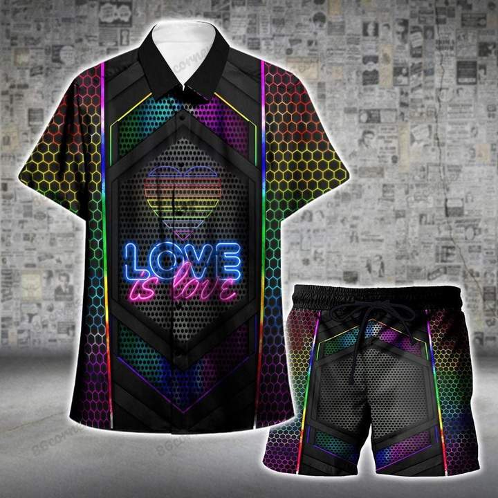 Lgbt Pride Love Is Love Neon Set Hawaiian Shirt Pre10514 Lgbt Pride Love Is Love Neon Set Hawaiian Shirt Pre10514