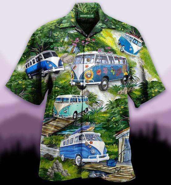 Life Is Best When You Are Camping Green Hawaiian Shirt Pre12704