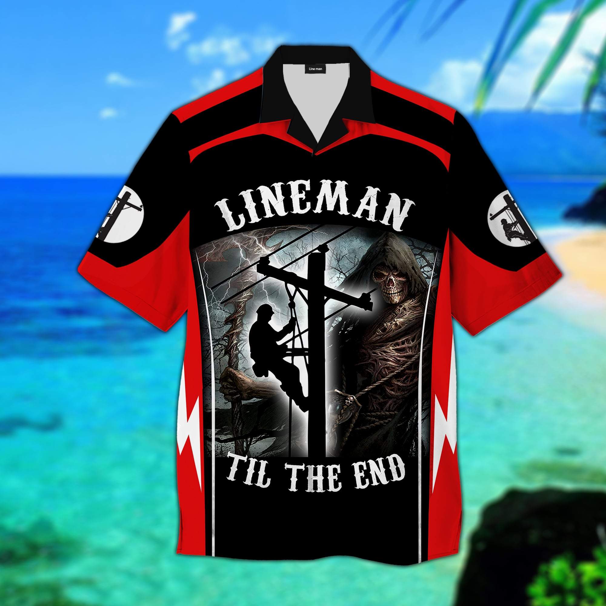 Lineman Til The End Hawaiian Shirt Pre10089